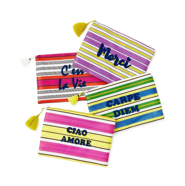 STRIPE MESSAGE POUCH