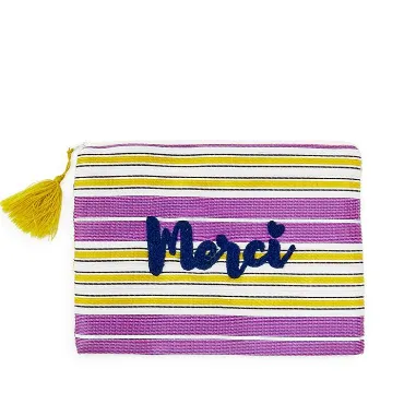 STRIPE MESSAGE POUCH