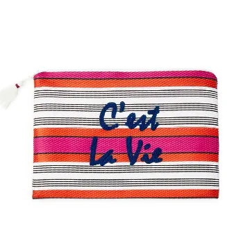 STRIPE MESSAGE POUCH