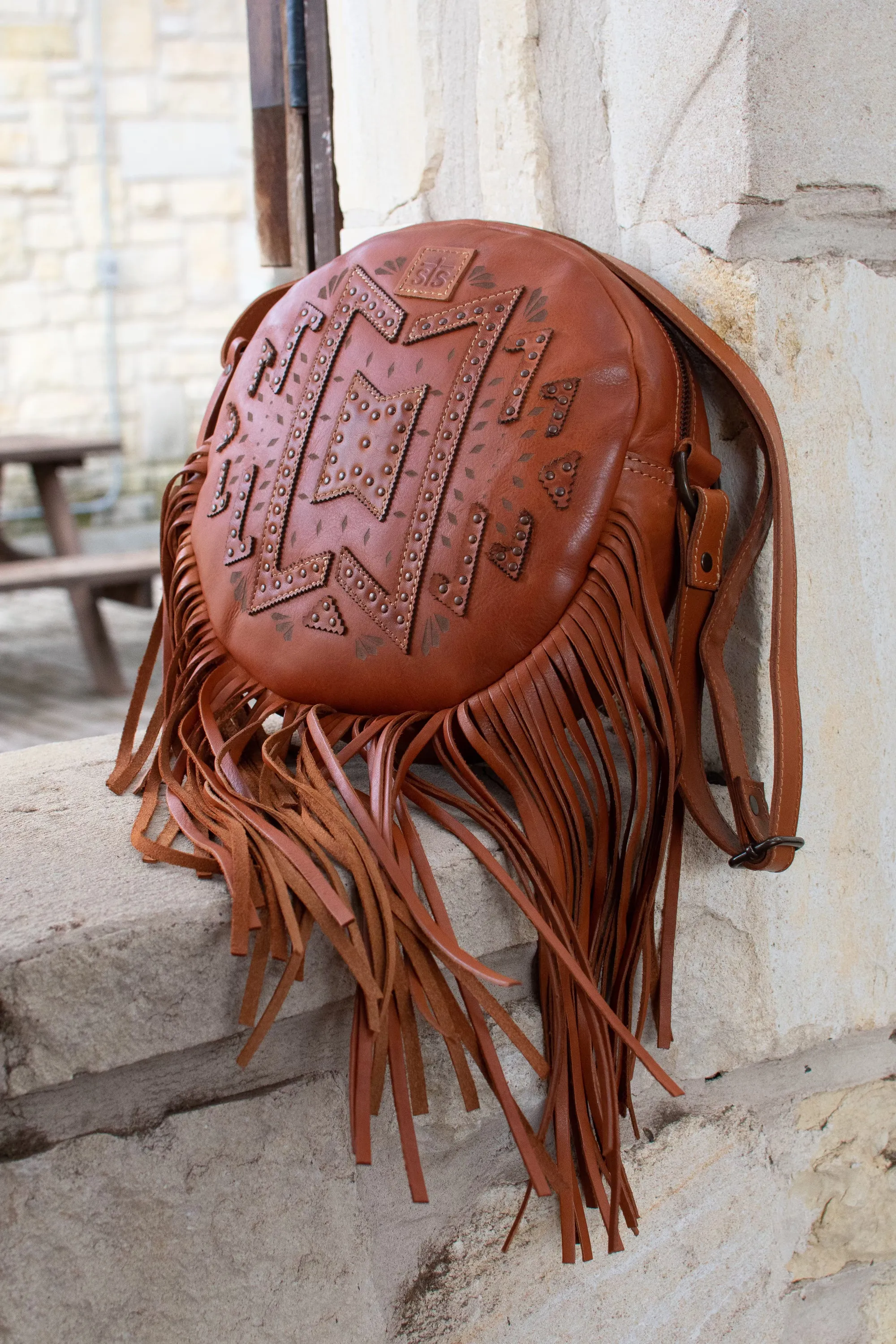 STS Wayfarer Sage Fringe Crossbody