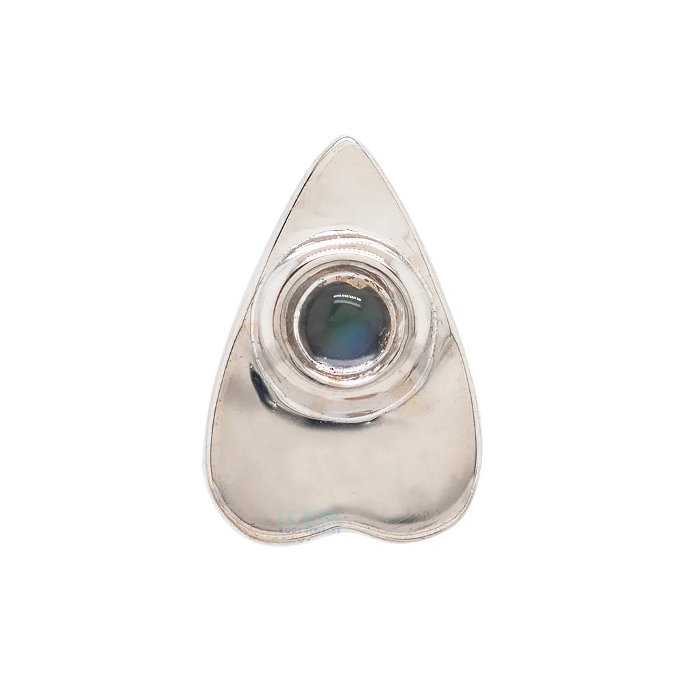 Summon the Spirit Threaded End in Gold with Rainbow Moonstone