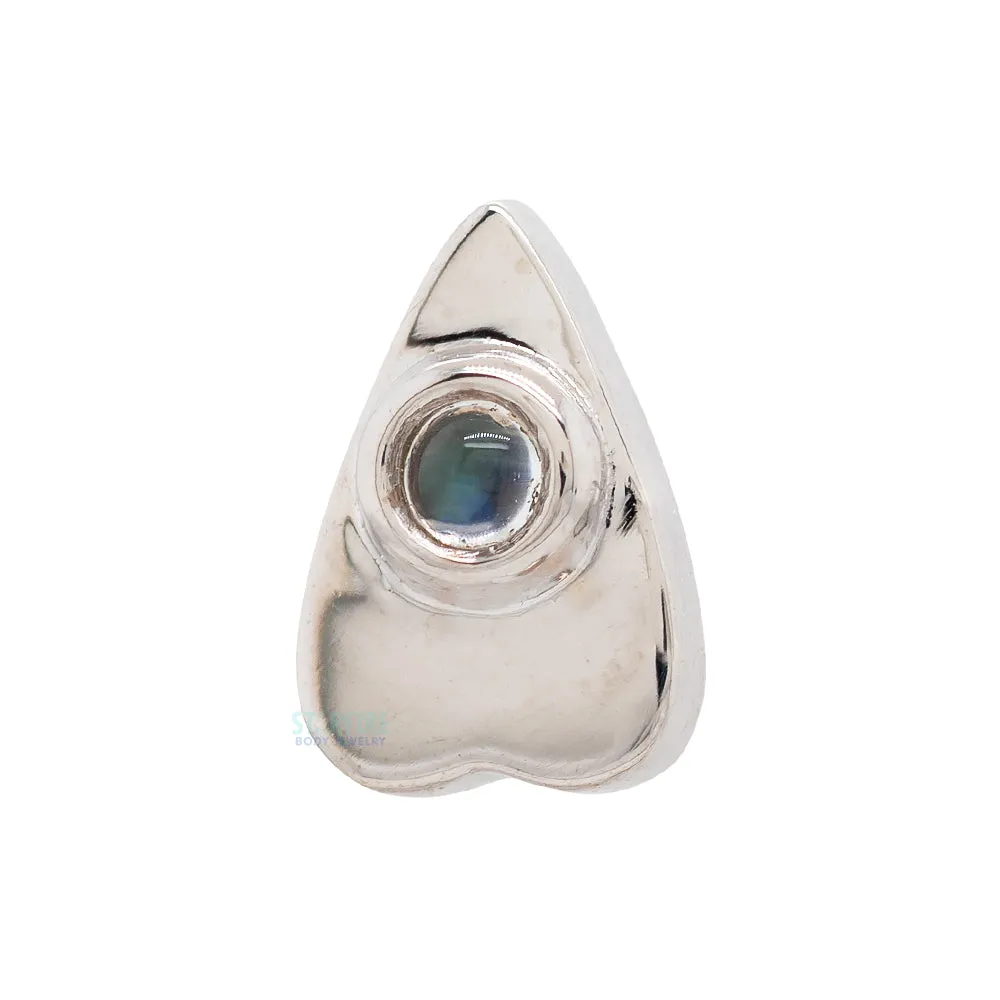 Summon the Spirit Threaded End in Gold with Rainbow Moonstone