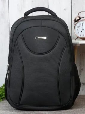 Teakwood Genuine Polyester Backpack -Black