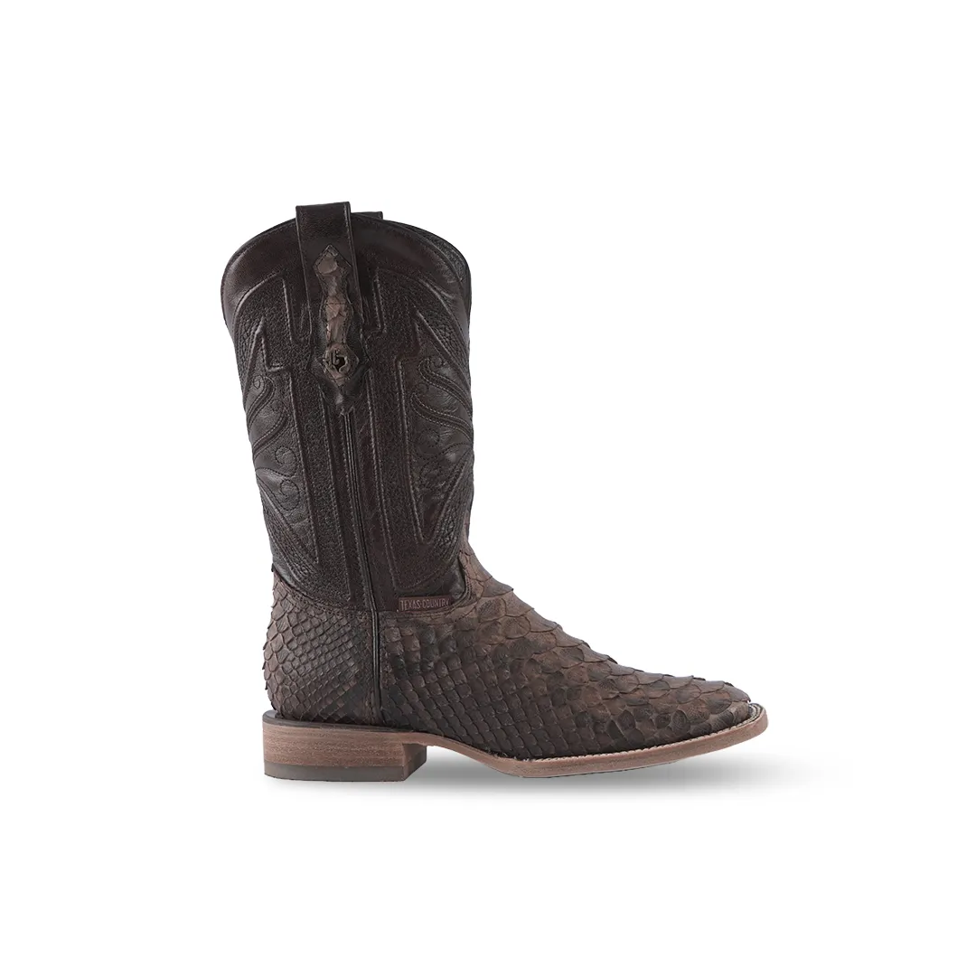 Texas Country Exotic Boot Python Jumbo Savanna PN30