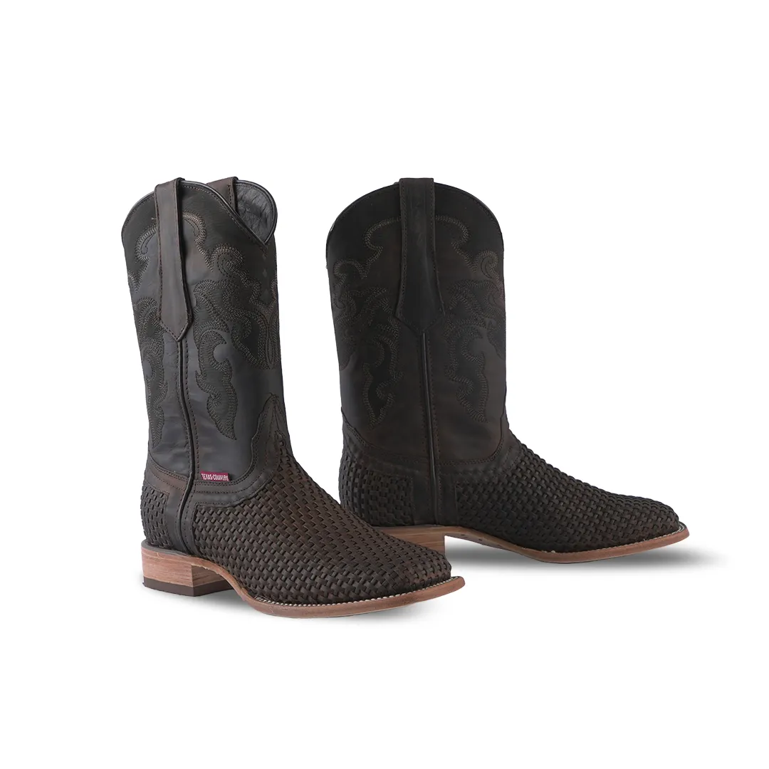 Texas Country Western Boot Matcat Choco Square Toe E632