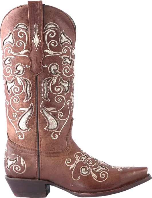 Texas Country Womens Western Boot Cater Tabaco Snip Toe E345