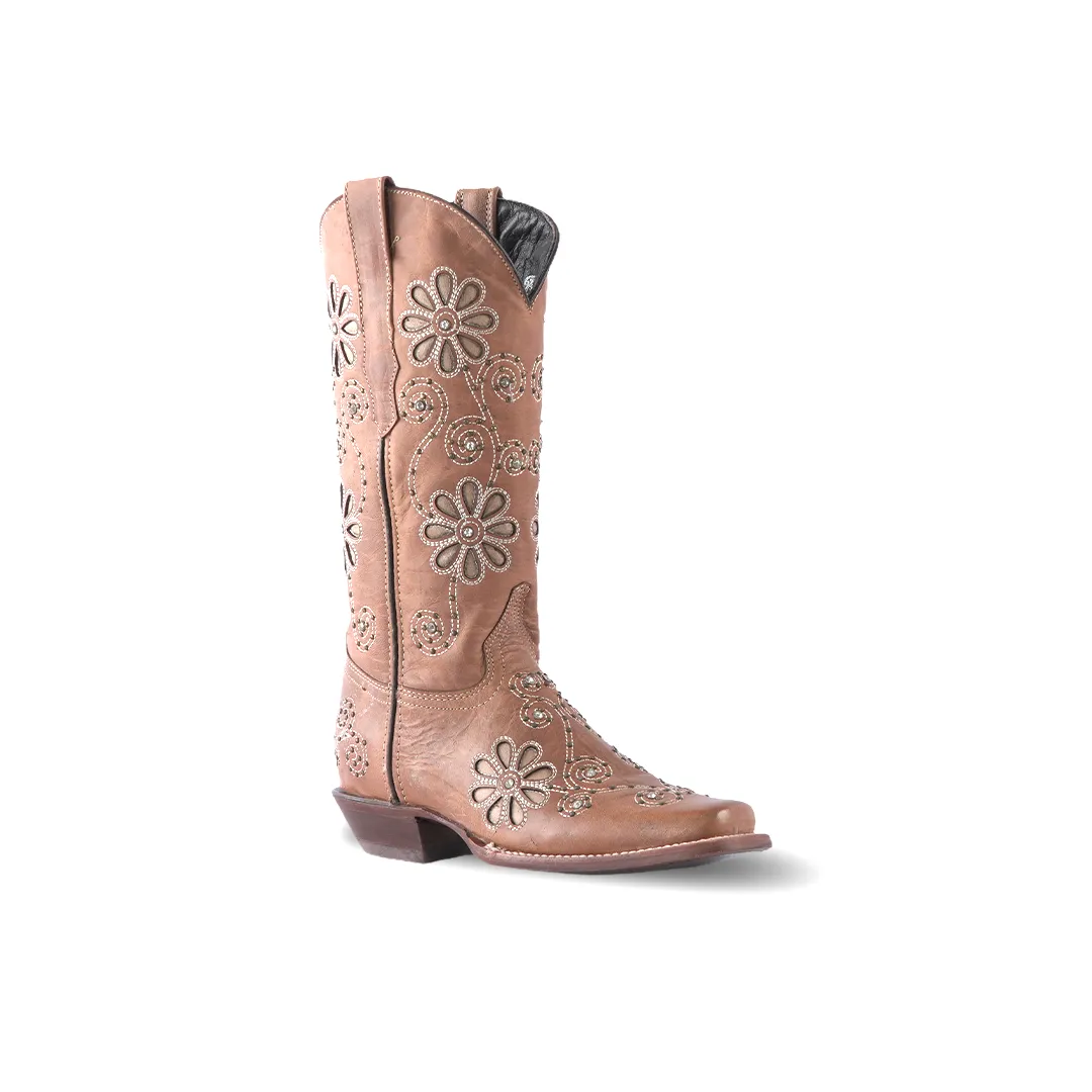 Texas Country Womens Western Boot Sierra Paja Square Toe E339