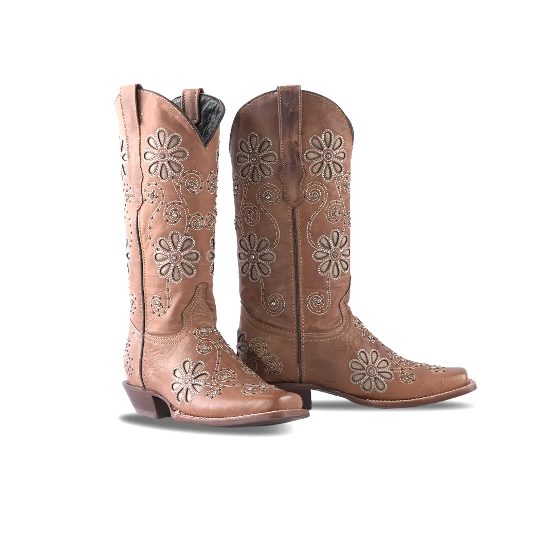 Texas Country Womens Western Boot Sierra Paja Square Toe E339