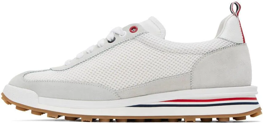 Thom Browne White Tech Runner Low Top Sneaker