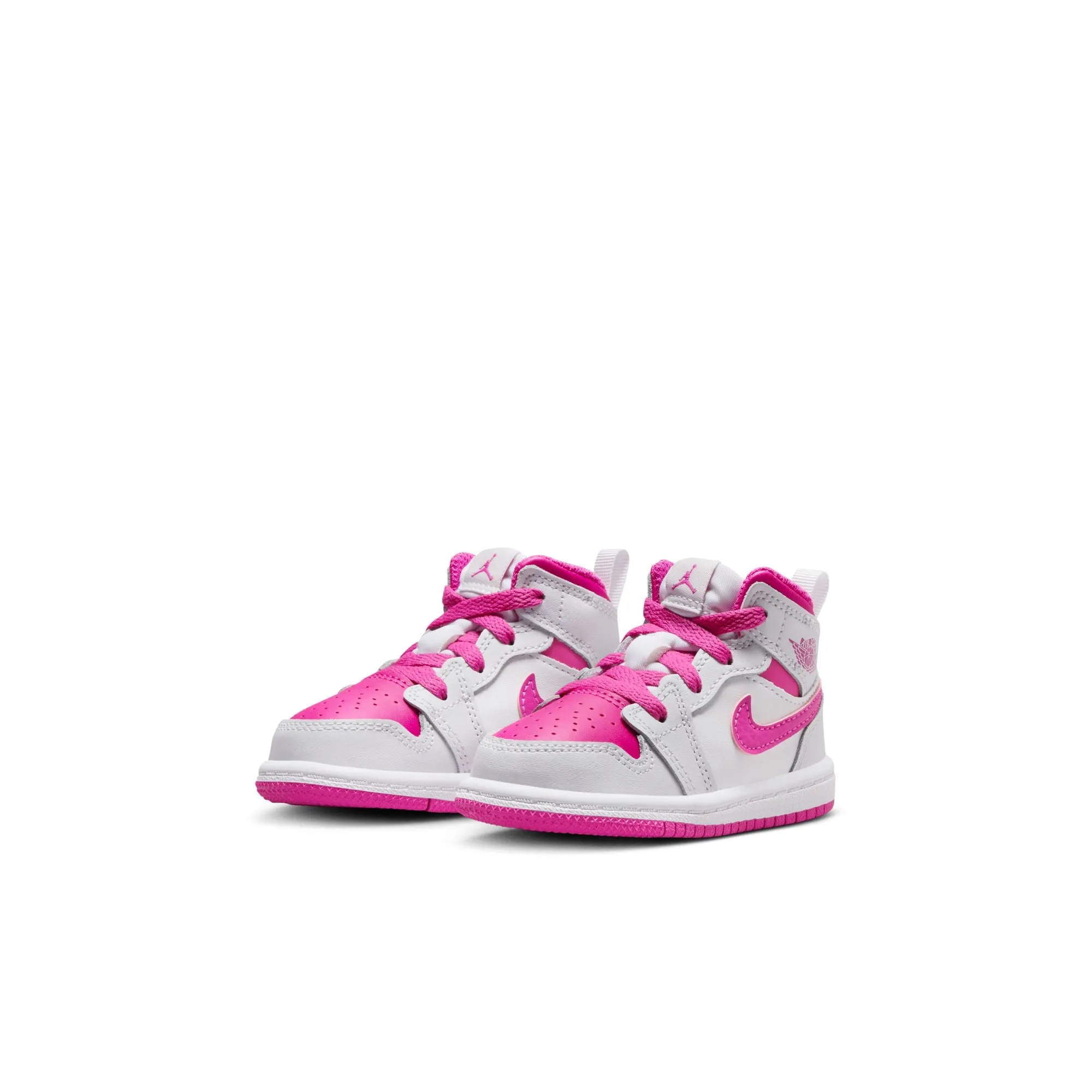 Toddler's Jordan 1 Mid - IRIS WHISPER/FIRE PINK-WHITE