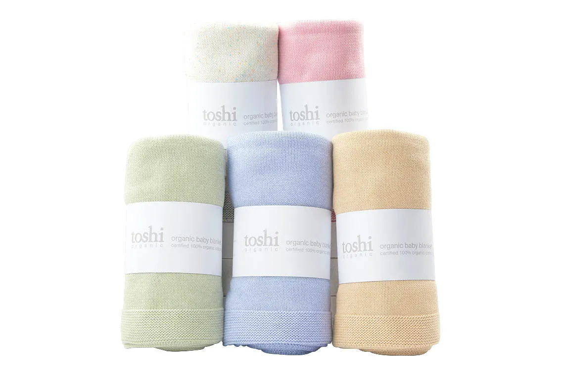 Toshi Organic Blanket Snowy DRIFTWOOD