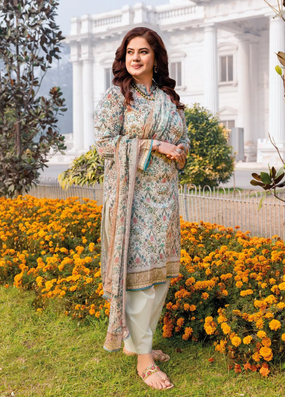 Tribute To Mothers By Gul Ahmed Printed Lawn Unstitched 3 Piece Suit - GA24ML BM-42012