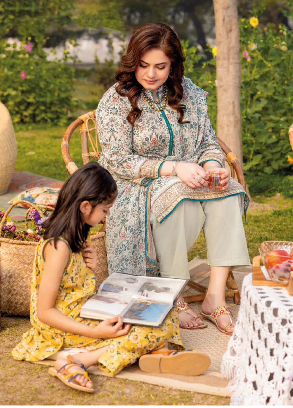 Tribute To Mothers By Gul Ahmed Printed Lawn Unstitched 3 Piece Suit - GA24ML BM-42012