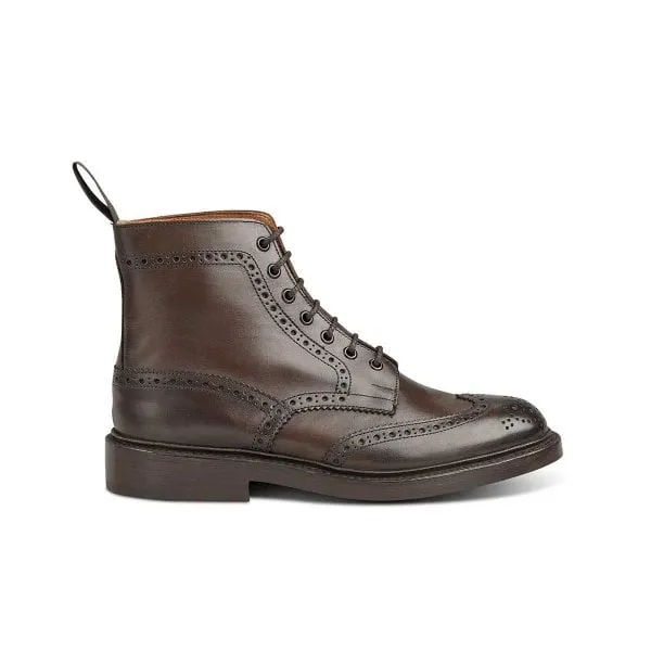 Trickers Mens Stow Country Boot (Dainite Sole) in Espresso