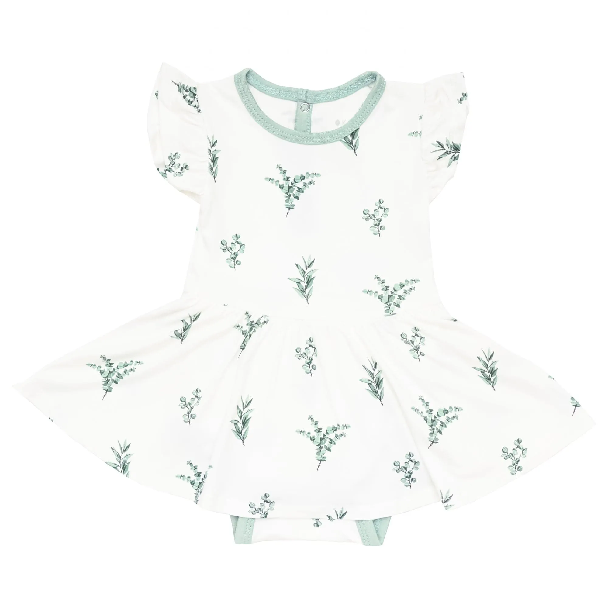 Twirl Bodysuit Dress in Eucalyptus