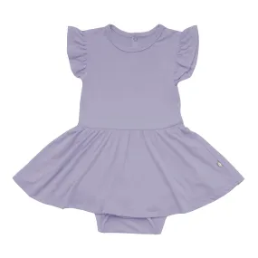 Twirl Bodysuit Dress in Taro