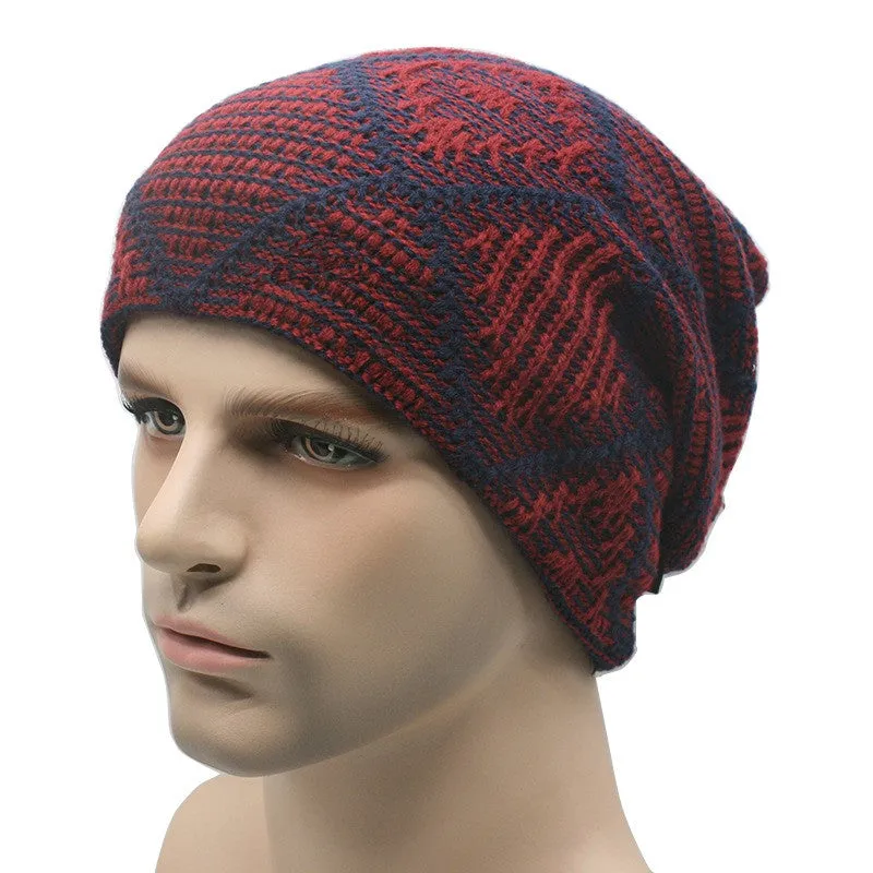 Unisex Warm Beanies Hats for Men Women Wool Knitted Caps Turban Bonnet Femme Homme SM6