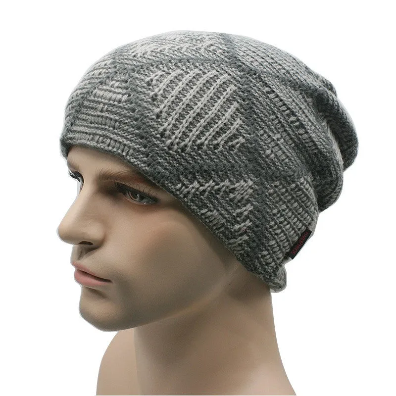 Unisex Warm Beanies Hats for Men Women Wool Knitted Caps Turban Bonnet Femme Homme SM6