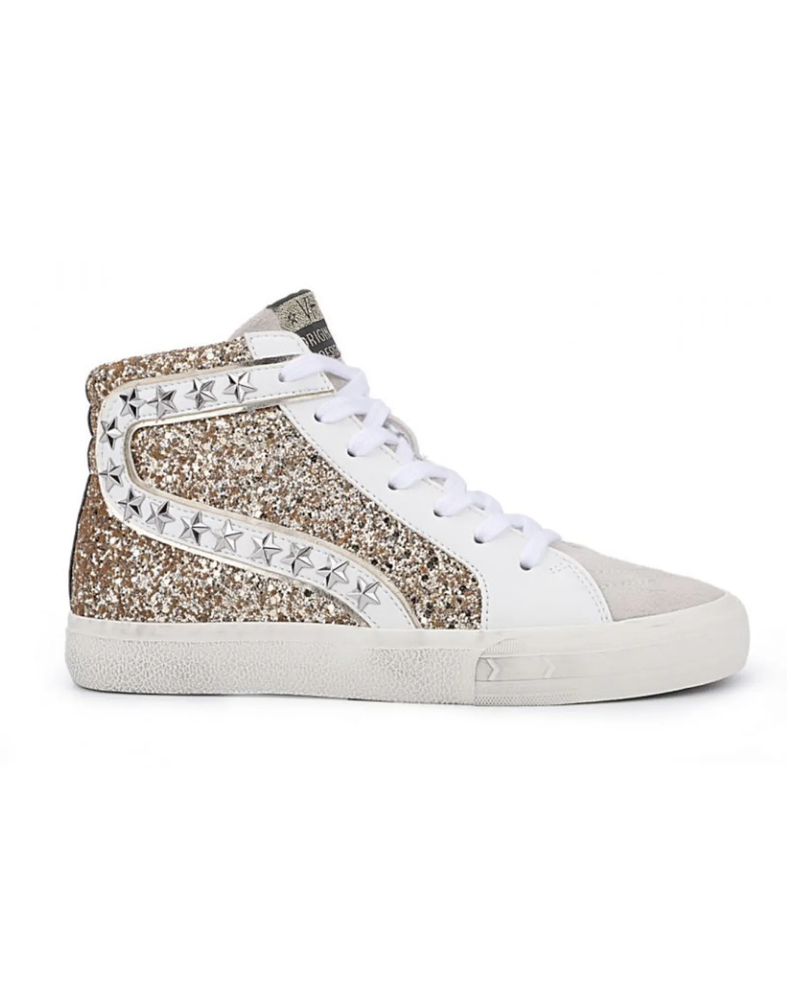 Vintage Havana Mateel Gold Glitter High Top Sneaker