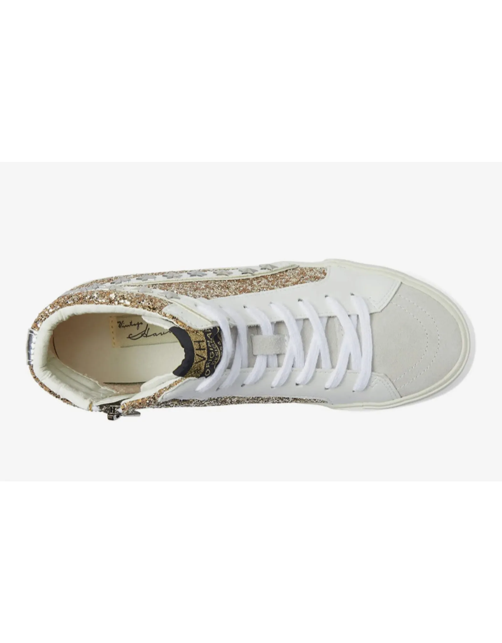 Vintage Havana Mateel Gold Glitter High Top Sneaker