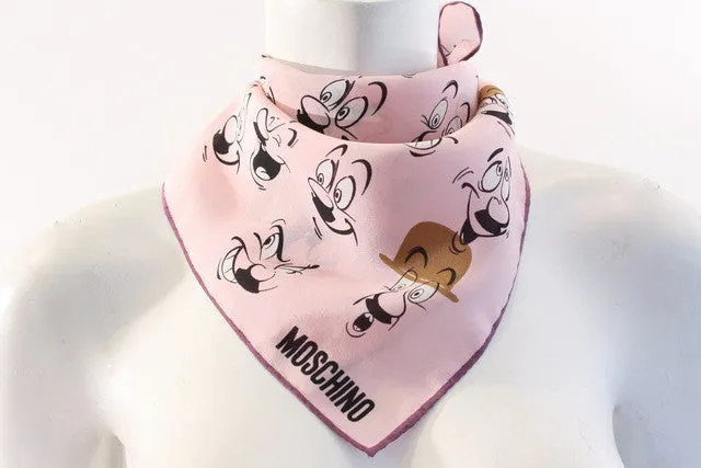 Vintage MOSCHINO Silk Scarf