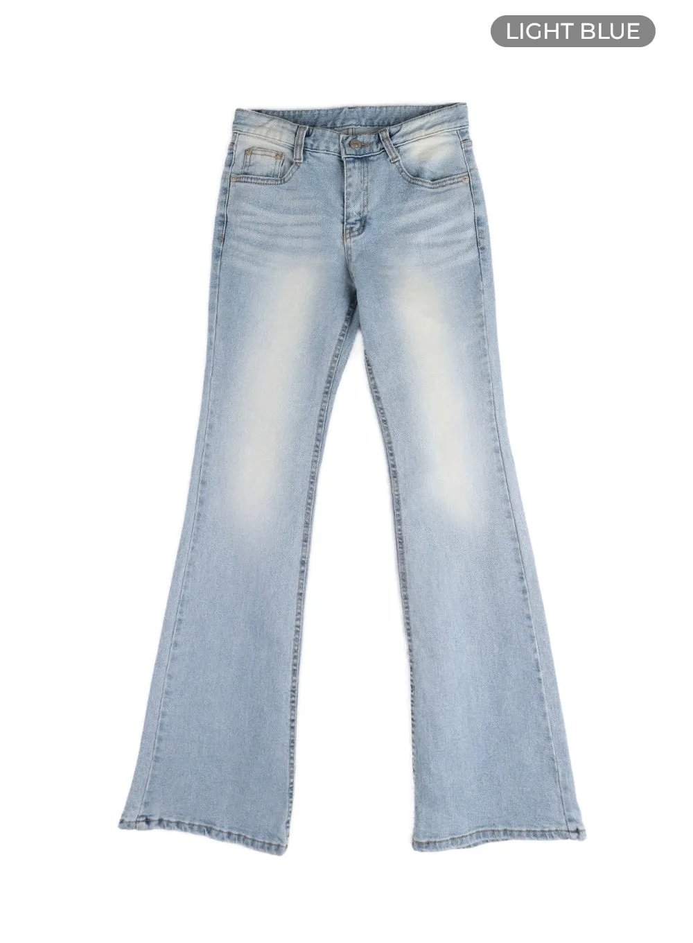 Washed Bootcut Jeans CM411