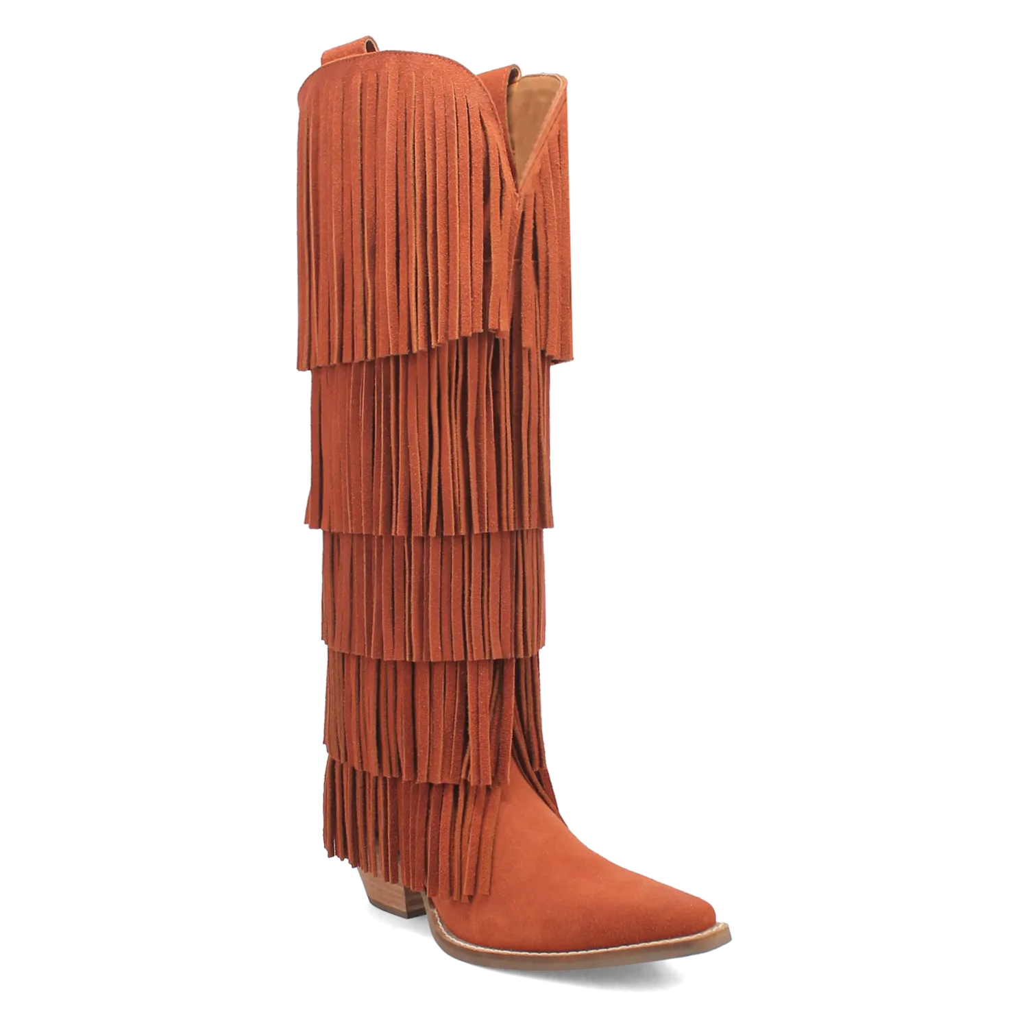 Wild Child Rust Suede Leather Fringe Boots (DS) ~ PREORDER SEPTEMBER 2024