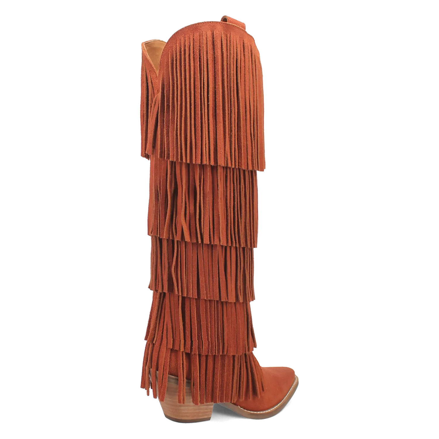 Wild Child Rust Suede Leather Fringe Boots (DS) ~ PREORDER SEPTEMBER 2024