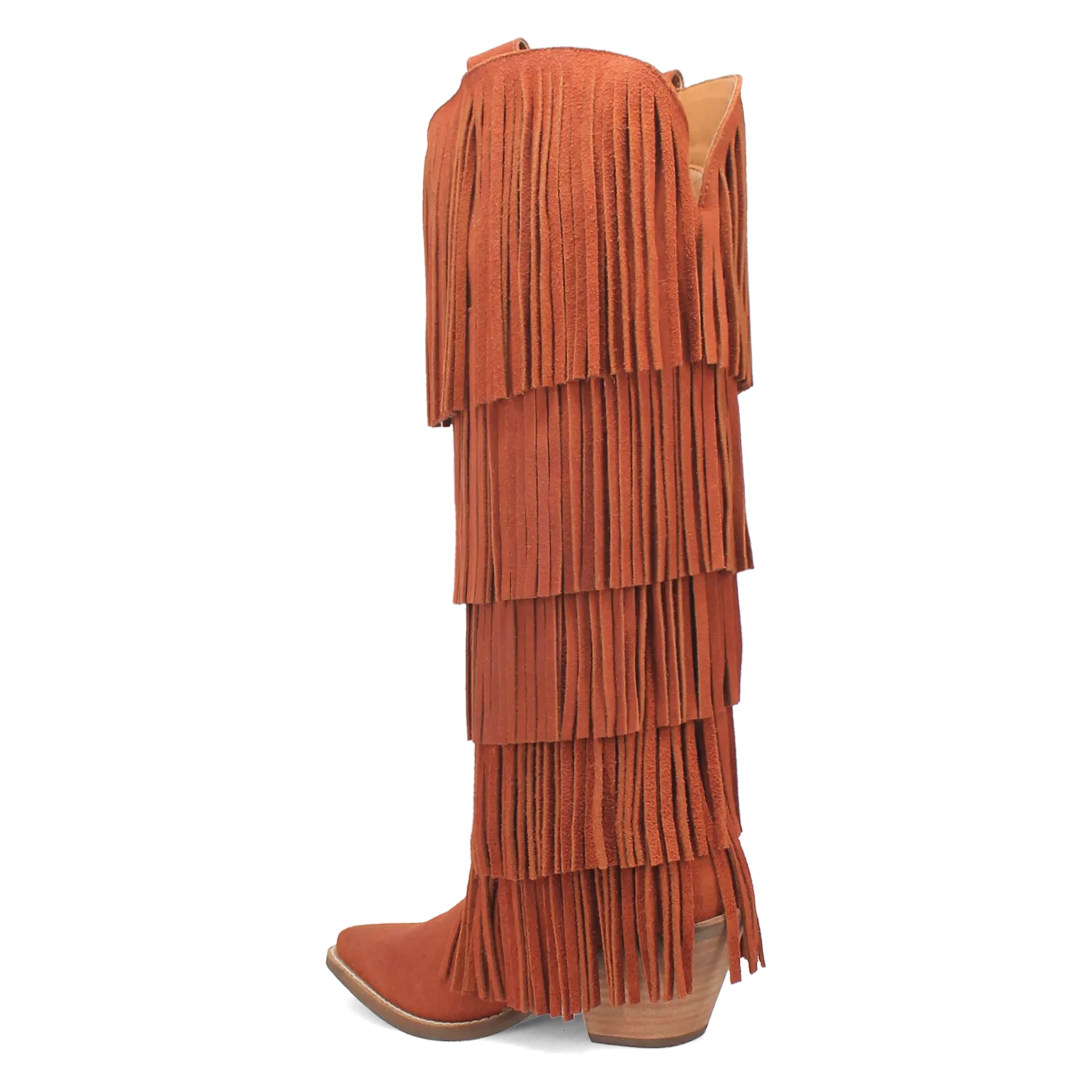 Wild Child Rust Suede Leather Fringe Boots (DS) ~ PREORDER SEPTEMBER 2024