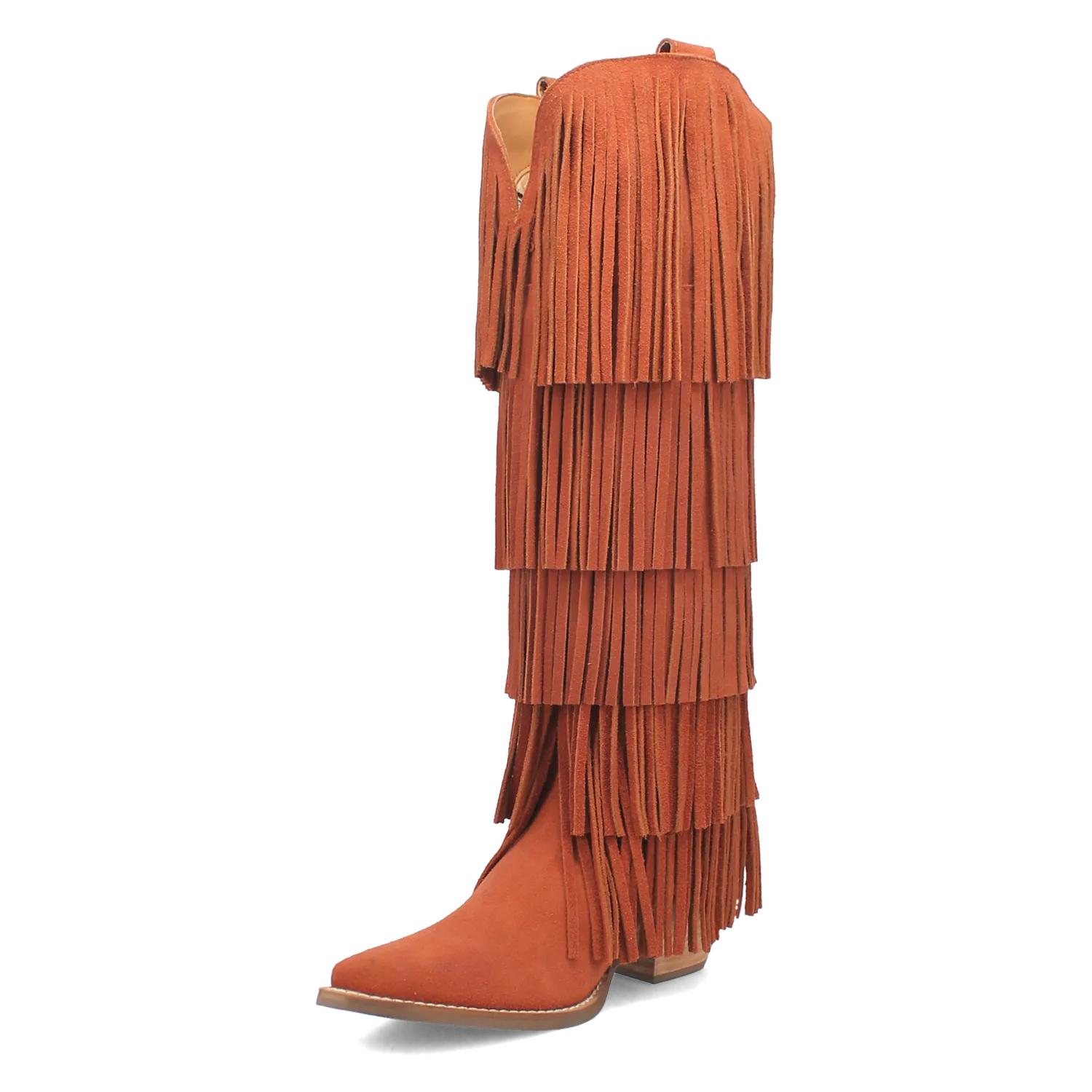 Wild Child Rust Suede Leather Fringe Boots (DS) ~ PREORDER SEPTEMBER 2024