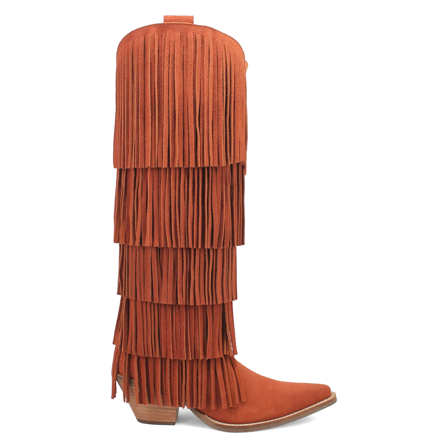 Wild Child Rust Suede Leather Fringe Boots (DS) ~ PREORDER SEPTEMBER 2024