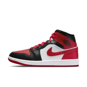 Women's Air Jordan 1 Mid - BLACK/GYM RED-WHITE