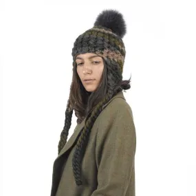 XL pom nolita one pom beanies - camo graphite